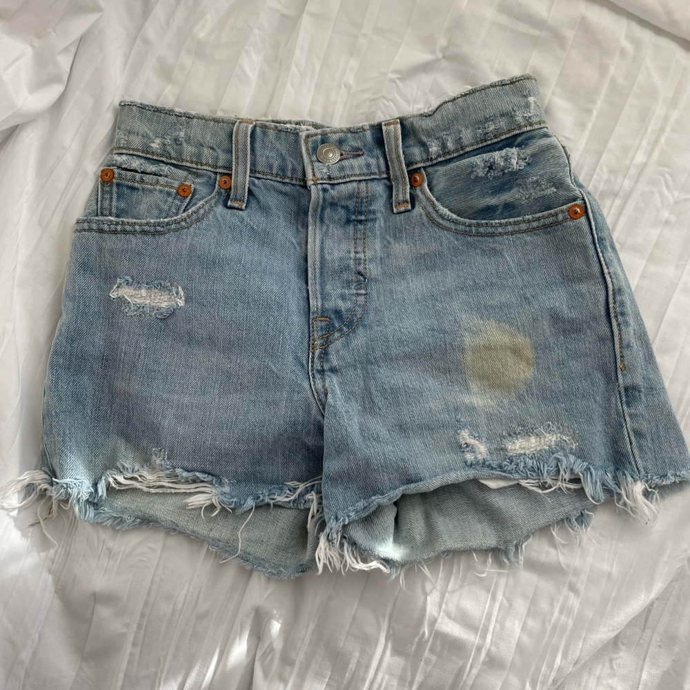 Distressed Levi’s Shorts
